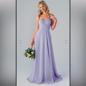 KENNEDY BLUE Elegant Violet Strapless Dress for bridesmaids or prom